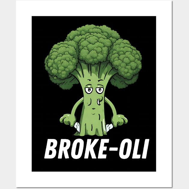 Broke-Oli Funny Broccoli Wall Art by DesignArchitect